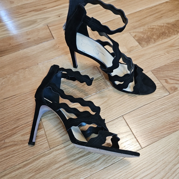 GENUINE SUEDE JESSICA SIMPSON HEELS SIZE 10 - Picture 4 of 8